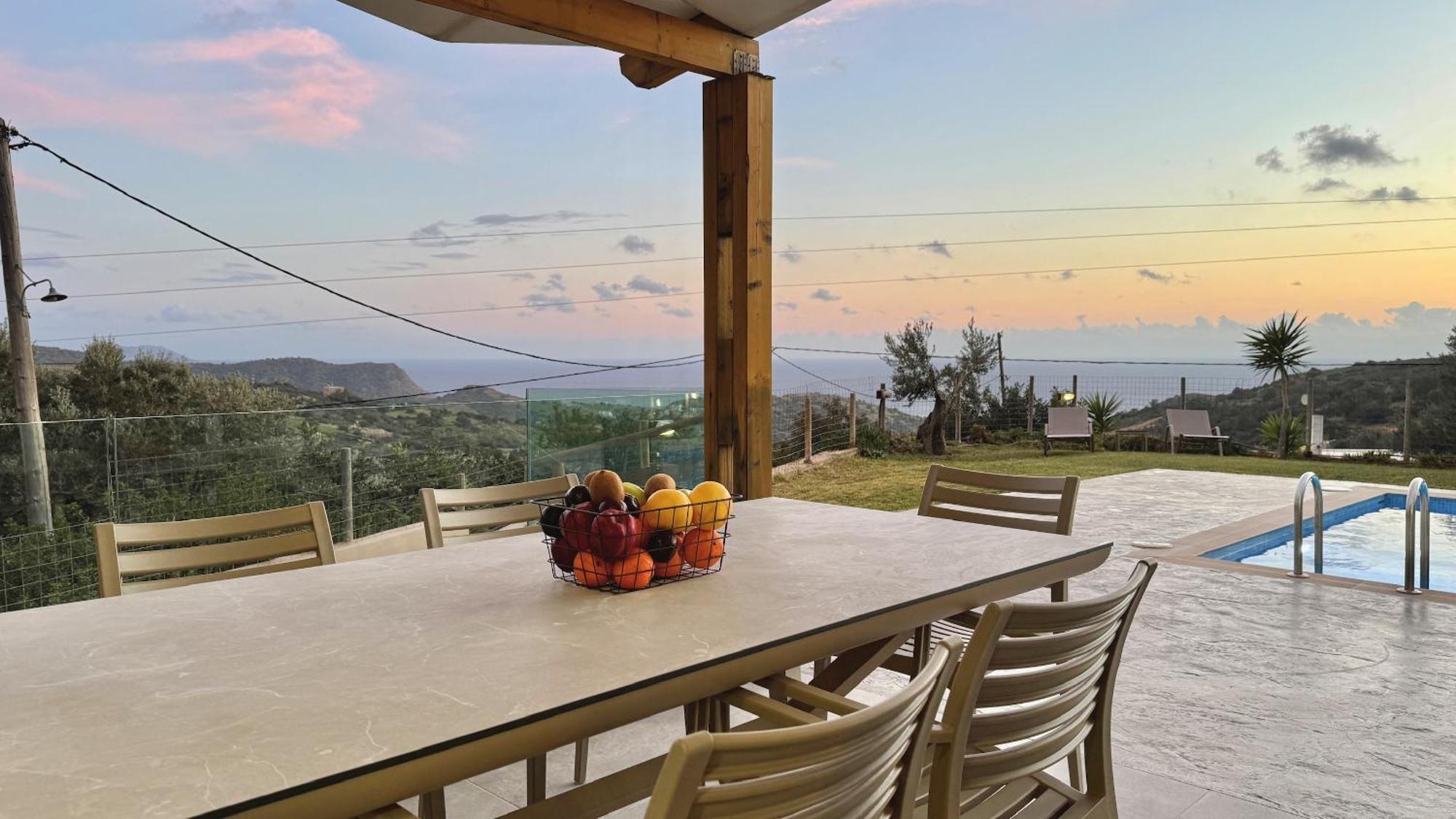 Villa Michael Triopetra Private Villa, Private Swimming Pool, Garden, Panoramic Sunset Extérieur photo
